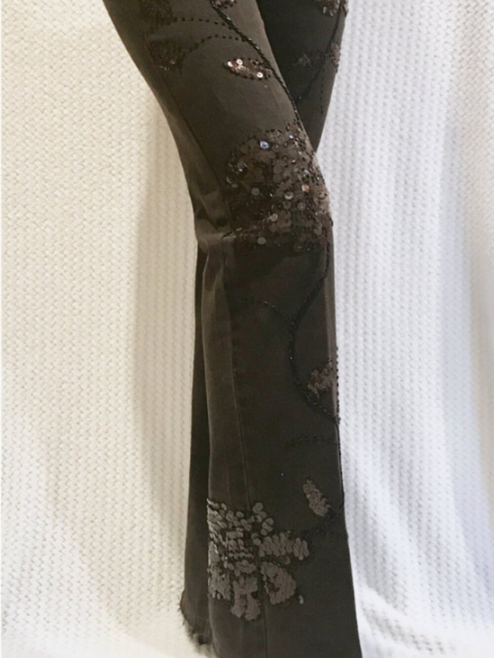 Le Jealous Sequin High Waist Vintage brown Jeans IT40 - Picture 7 of 11